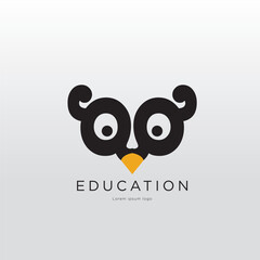 penguin with a sign logo