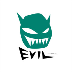 Vector Illustration of a Green Evil and alien for the logo