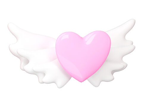 Valentine 3D icon image Ideal for digital greetings, this 3D image conveys affection with elegance and adds a touch of celebration isolated on a transparent background.