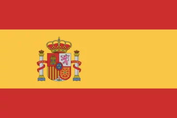 Fotobehang Spain flag national emblem graphic element illustration template design. Flag of Spain - vector illustration © Nigar