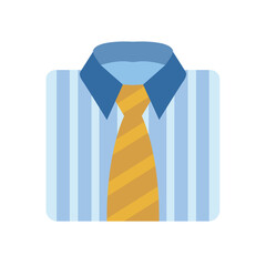 Necktie tie shirt emoji vector