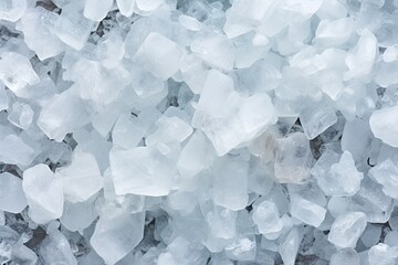 Obraz premium Sea salt crystal white rock salt seen from above