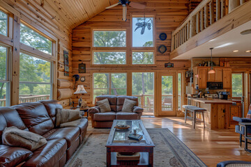 Vacation House Retreat. AI Generated.