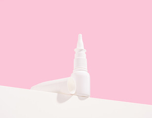 Nasal spray to treat runny nose. Health support.