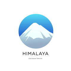 Vector illustration mountain and Himalaya for adventure logo design