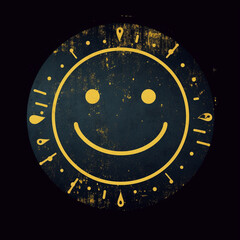 Naklejka premium Sunny smile created with Generative Ai