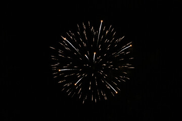 fireworks in the night sky