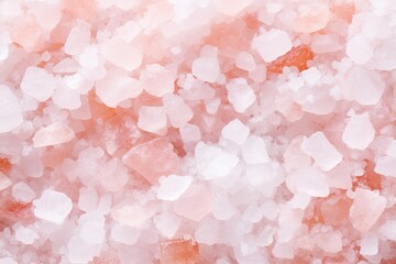 Natural salt in a close up background