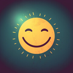 Sunny smile created with Generative Ai