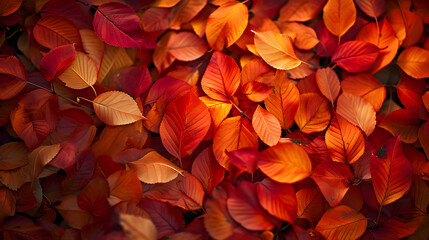 red autumn leaves background, background of autumn leaves on the ground, autumn leaves background
