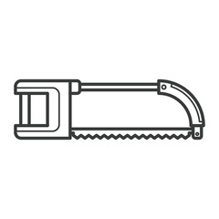 Simple cartoon carpentry and construction tools for home equipment and maintenance outline vector design art