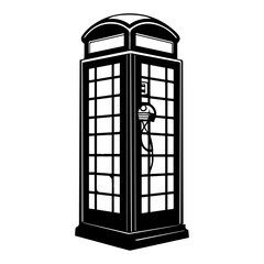Obraz premium London Phone Box vector illustrator.