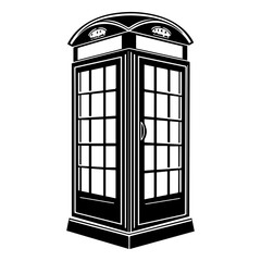 Obraz premium London Phone Box vector illustrator.