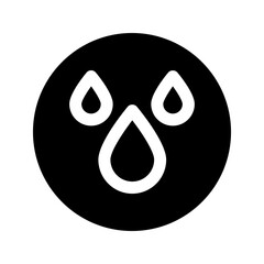 Rainwater illustration icon vector on the white backround