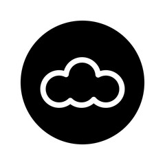 Cloud illustration icon vector on the white backround