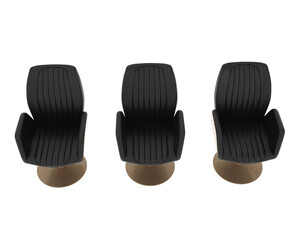 Barber shop chair isolated on background. 3d rendering - illustration