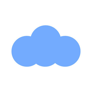 Cloud illustration icon vector on the white backround