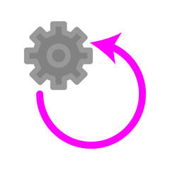 Reset system illustrations icon vector