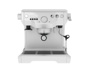 Coffee machine isolated on background. 3d rendering - illustration