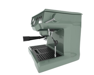 Coffee machine isolated on background. 3d rendering - illustration