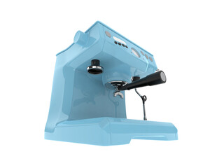 Coffee machine isolated on background. 3d rendering - illustration