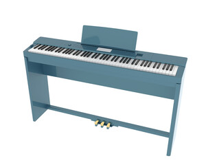 Fototapeta premium Digital piano isolated on background. 3d rendering - illustration
