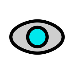 eye icon illustration vector on the white backround