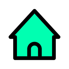 Fototapeta premium Home icon vector illustration on the white backround
