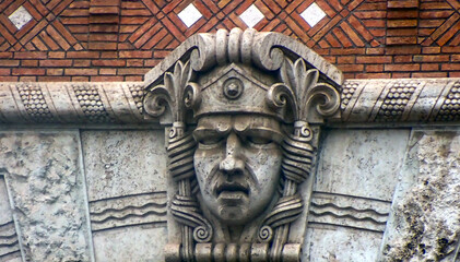 particolare architettonico, quartiere coppedè, 2512