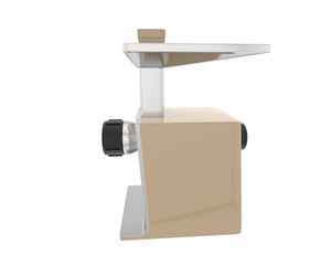 Meat grinder isolated on background. 3d rendering - illustration