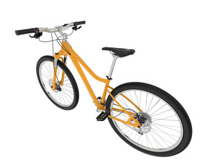 Obraz premium Mountain bike isolated on background. 3d rendering - illustration