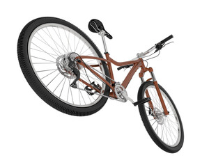 Mountain bike isolated on background. 3d rendering - illustration