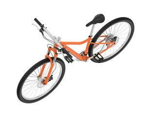 Mountain bike isolated on background. 3d rendering - illustration