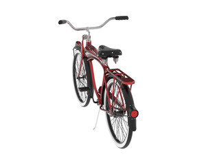 Fototapeta na wymiar Retro bike isolated on background. 3d rendering - illustration