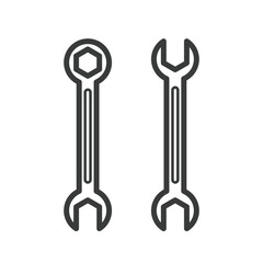 Simple cartoon carpentry and construction tools for home equipment and maintenance outline vector design art