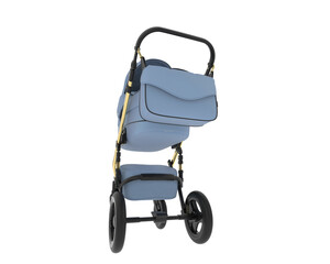 Stroller isolated on background. 3d rendering - illustration