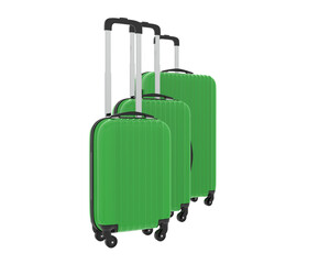 Travel suitcase isolated on background. 3d rendering - illustration