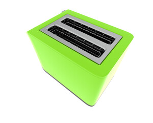 Toaster isolated on background. 3d rendering - illustration