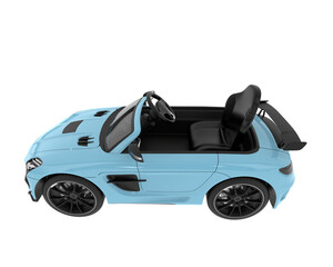Toy car isolated on background. 3d rendering - illustration