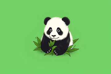 Fototapeta premium Beautiful Panda Design, Perfect for Your Project or Wallpaper