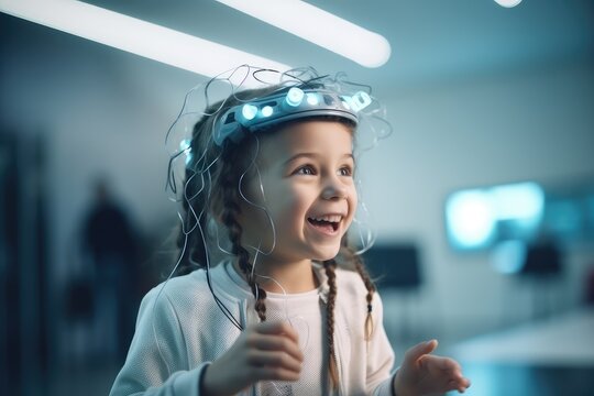 Human mind neural synapse communicating Neurotransmission GABA (Gamma-Aminobutyric Acid). Brain waves - alpha, beta, delta, theta - neural activities. Neuroimaging Electroencephalogram (EEG) medtech