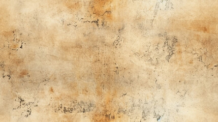 Old paper grunge texture with light scratches, light ocher colors, generative AI