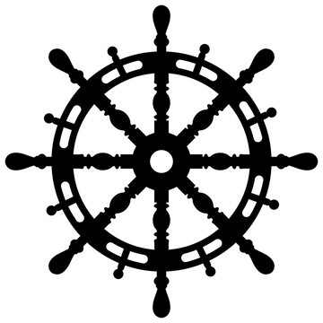 recommend clip art: ship steering wheel silhouette