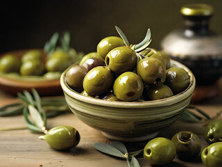 Olive oile pot  olive bottle 