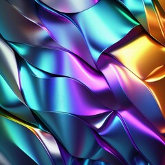 modern and abstract holography metallic texture background