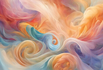 Obraz premium Multicolored swirls - Patterns.