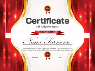 vector certificate with space for text