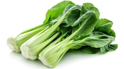 Gai choy on isolated white background.