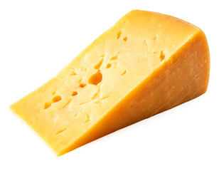 Cheddar Käse isoliert auf weißen Hintergrund, Freisteller