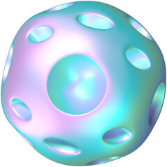 holographic futuristic shapes